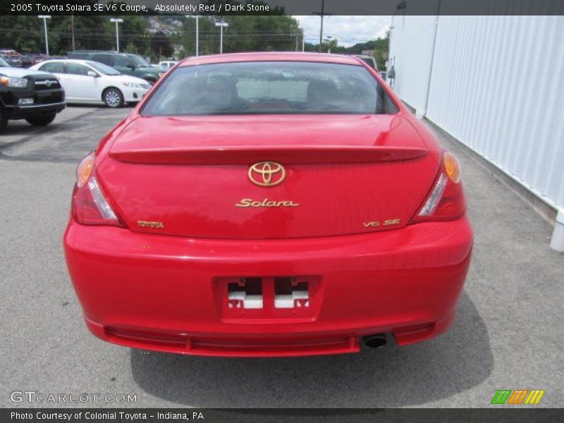 Absolutely Red / Dark Stone 2005 Toyota Solara SE V6 Coupe