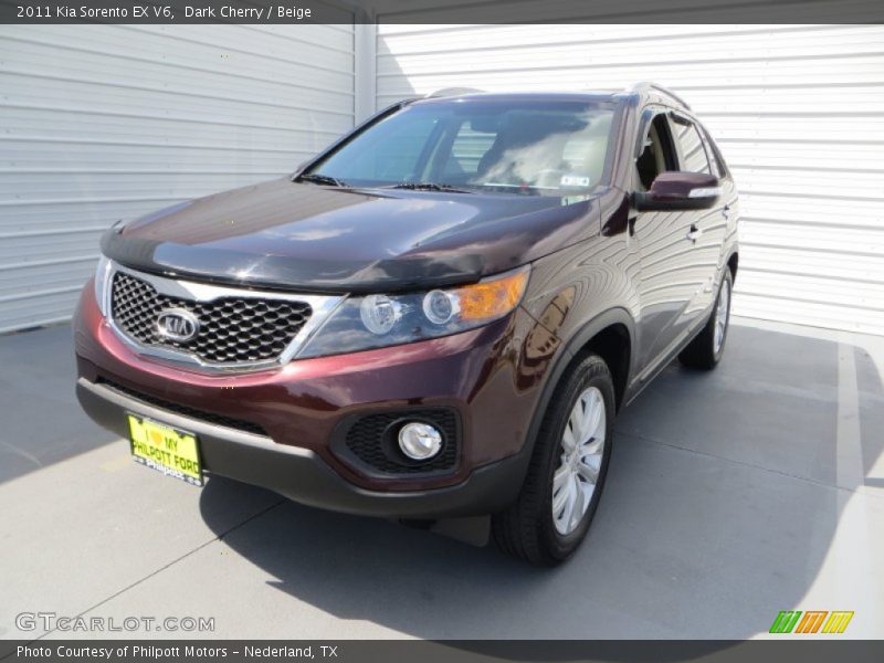 Dark Cherry / Beige 2011 Kia Sorento EX V6