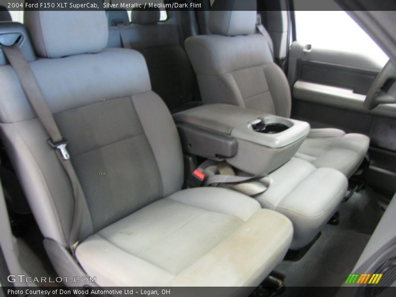 Silver Metallic / Medium/Dark Flint 2004 Ford F150 XLT SuperCab