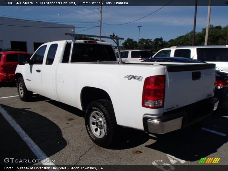 Summit White / Dark Titanium 2008 GMC Sierra 1500 Extended Cab 4x4
