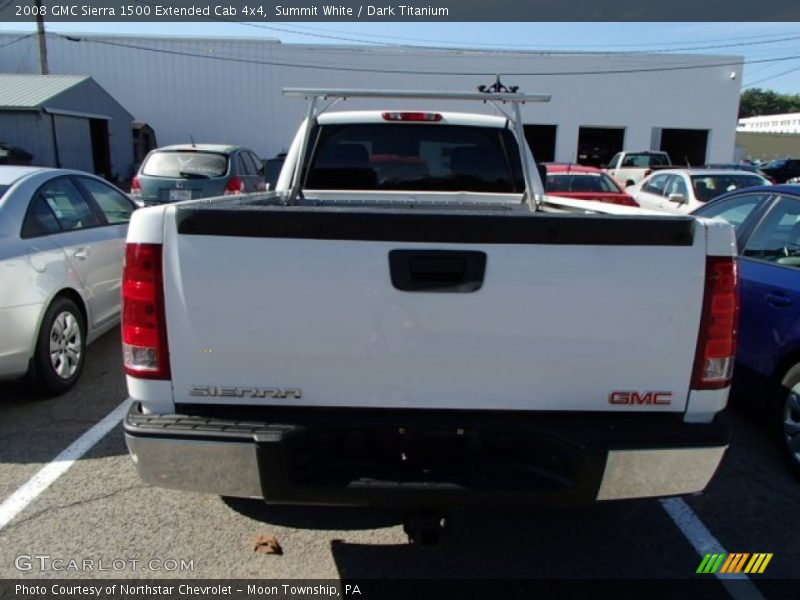 Summit White / Dark Titanium 2008 GMC Sierra 1500 Extended Cab 4x4