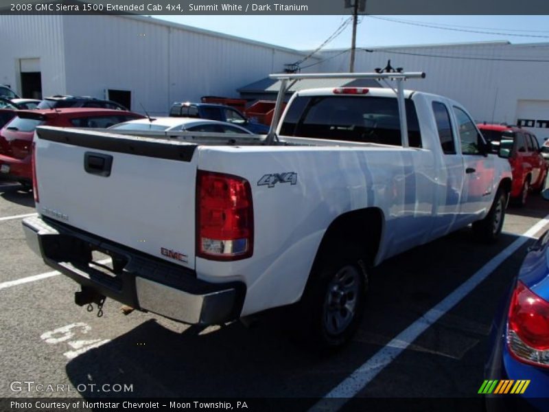 Summit White / Dark Titanium 2008 GMC Sierra 1500 Extended Cab 4x4