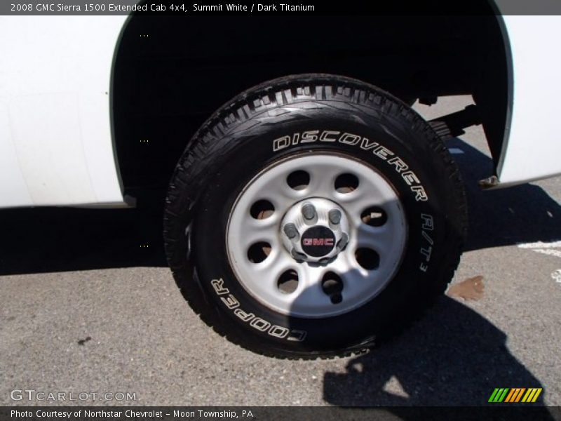 Summit White / Dark Titanium 2008 GMC Sierra 1500 Extended Cab 4x4
