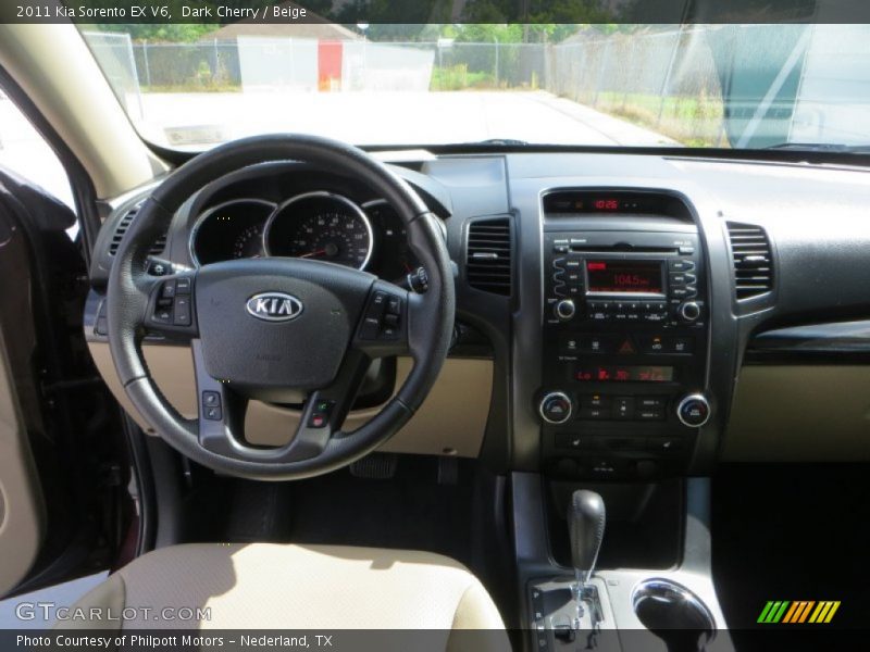 Dark Cherry / Beige 2011 Kia Sorento EX V6
