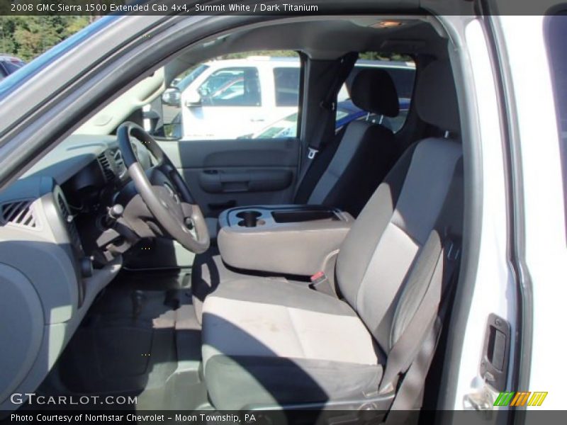 Summit White / Dark Titanium 2008 GMC Sierra 1500 Extended Cab 4x4