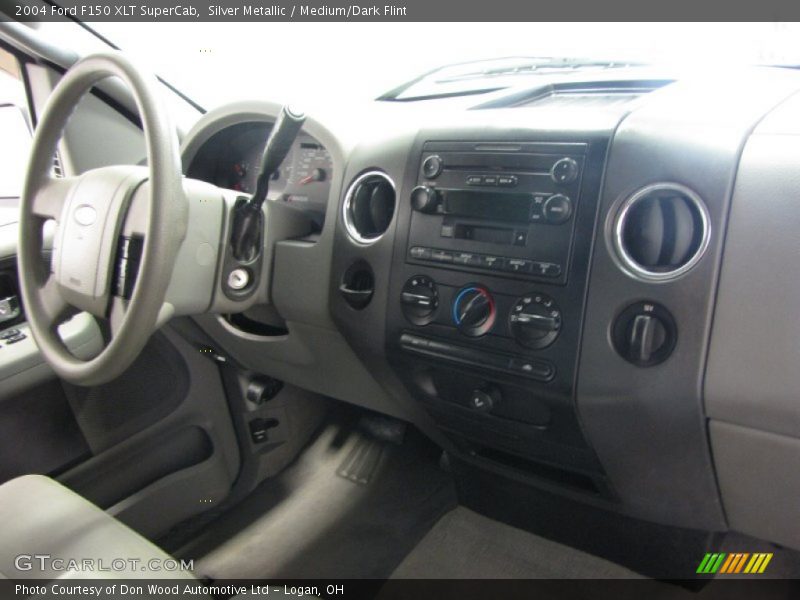Silver Metallic / Medium/Dark Flint 2004 Ford F150 XLT SuperCab