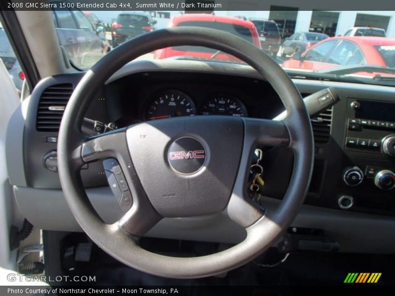 Summit White / Dark Titanium 2008 GMC Sierra 1500 Extended Cab 4x4