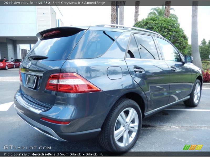 Steel Grey Metallic / Almond Beige 2014 Mercedes-Benz ML 350