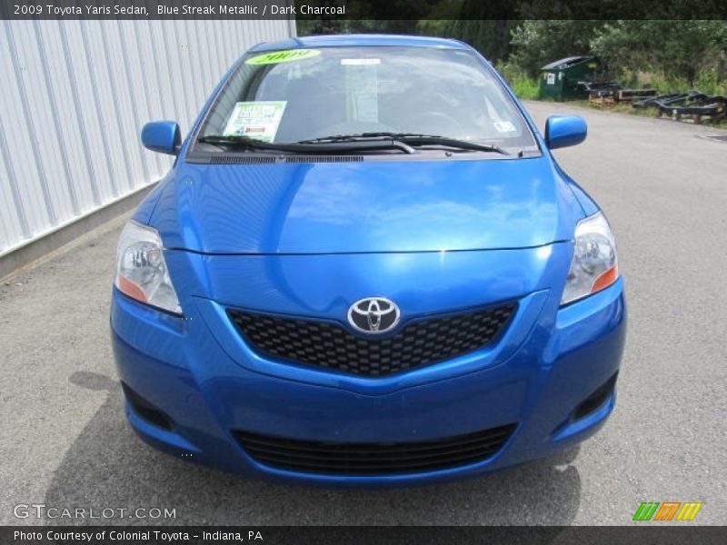Blue Streak Metallic / Dark Charcoal 2009 Toyota Yaris Sedan