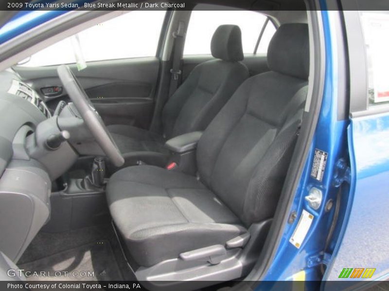 Blue Streak Metallic / Dark Charcoal 2009 Toyota Yaris Sedan
