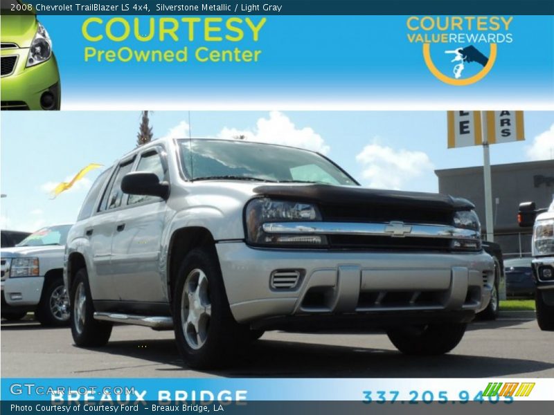 Silverstone Metallic / Light Gray 2008 Chevrolet TrailBlazer LS 4x4
