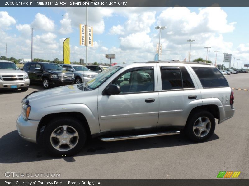 Silverstone Metallic / Light Gray 2008 Chevrolet TrailBlazer LS 4x4