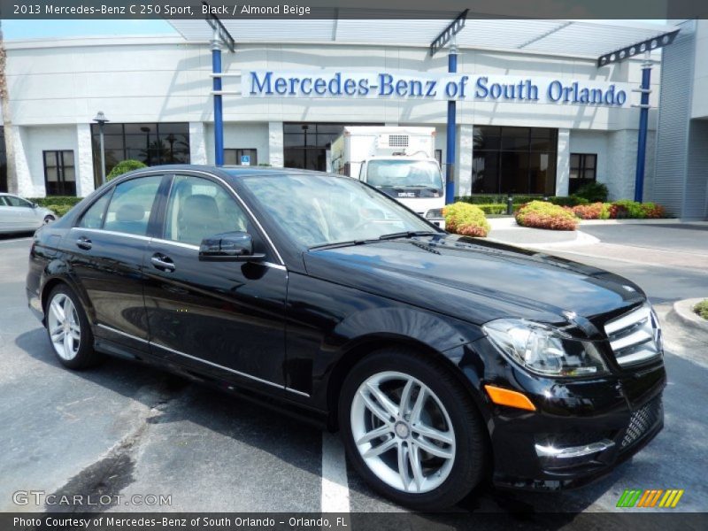 Black / Almond Beige 2013 Mercedes-Benz C 250 Sport