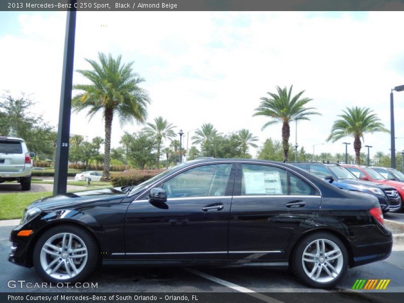 Black / Almond Beige 2013 Mercedes-Benz C 250 Sport