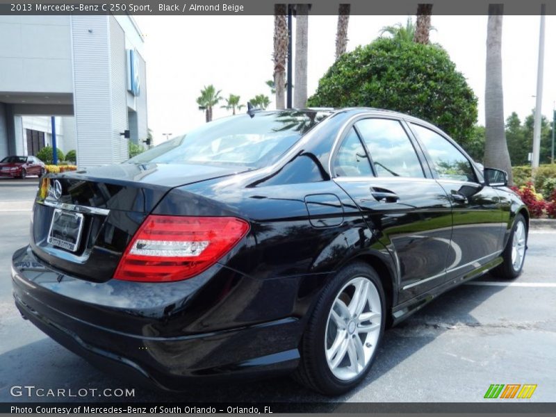 Black / Almond Beige 2013 Mercedes-Benz C 250 Sport