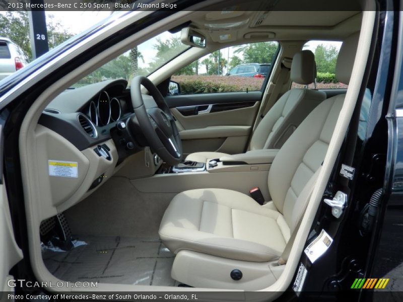 Black / Almond Beige 2013 Mercedes-Benz C 250 Sport
