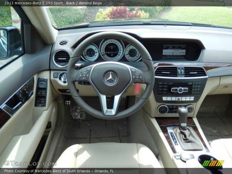 Black / Almond Beige 2013 Mercedes-Benz C 250 Sport