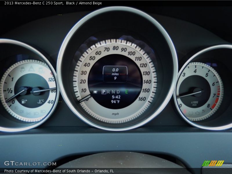Black / Almond Beige 2013 Mercedes-Benz C 250 Sport