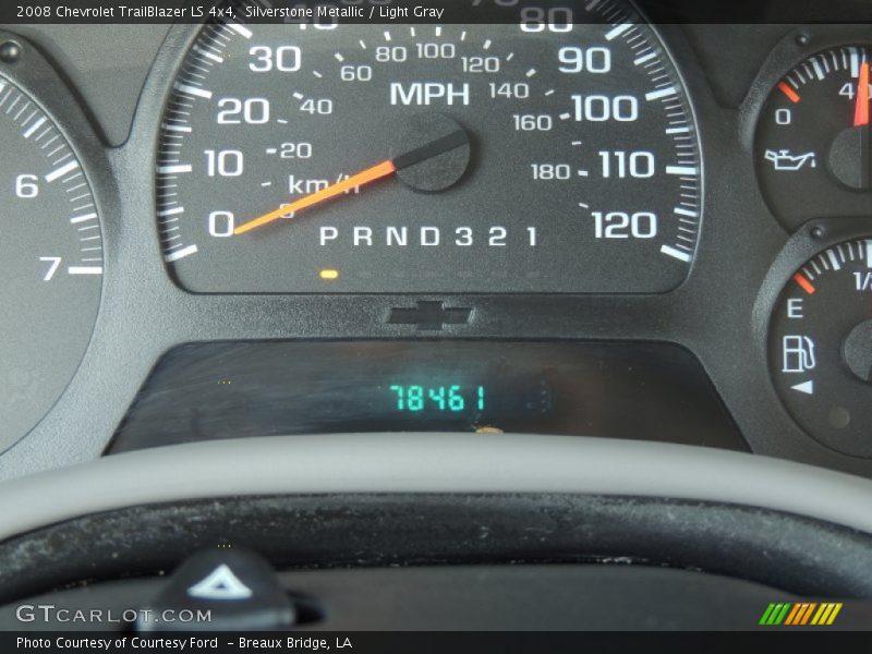 Silverstone Metallic / Light Gray 2008 Chevrolet TrailBlazer LS 4x4