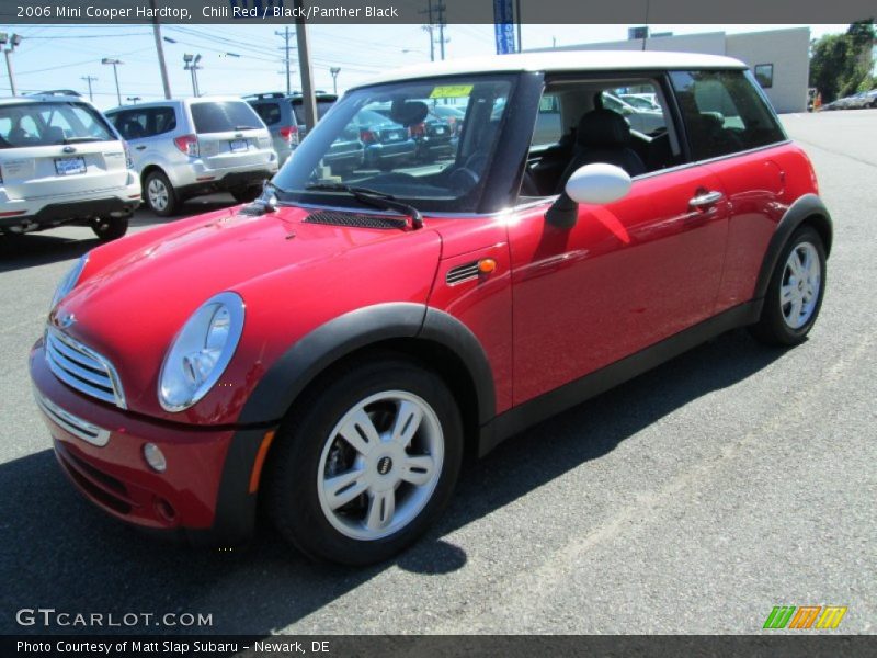 Chili Red / Black/Panther Black 2006 Mini Cooper Hardtop
