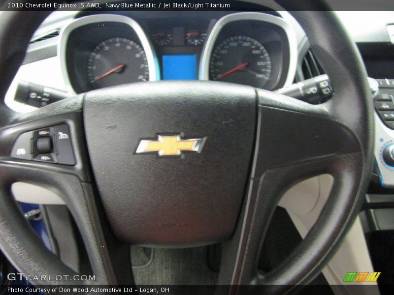 Navy Blue Metallic / Jet Black/Light Titanium 2010 Chevrolet Equinox LS AWD