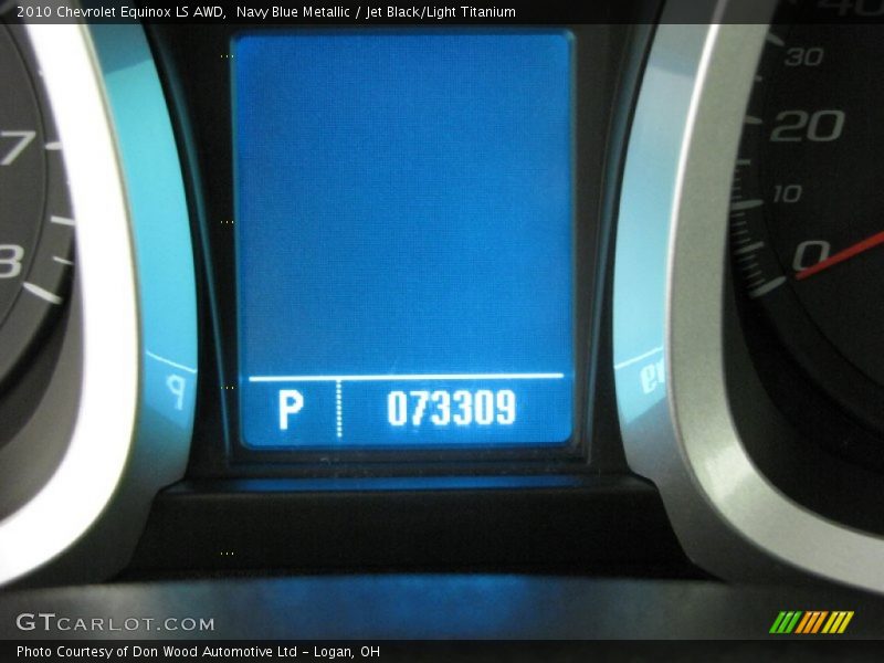 Navy Blue Metallic / Jet Black/Light Titanium 2010 Chevrolet Equinox LS AWD