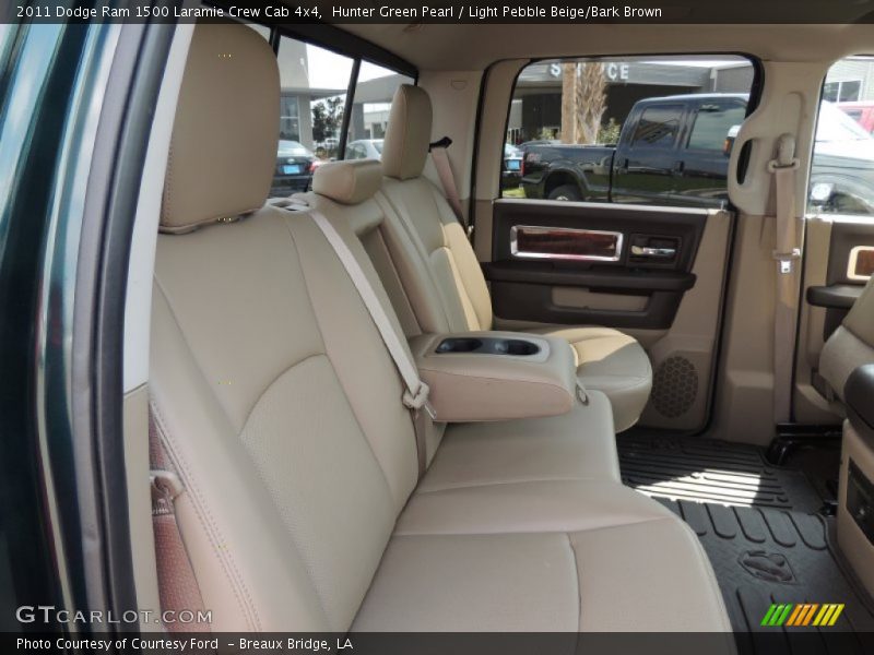 Hunter Green Pearl / Light Pebble Beige/Bark Brown 2011 Dodge Ram 1500 Laramie Crew Cab 4x4