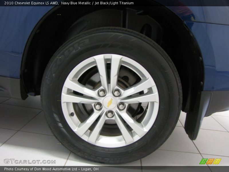 Navy Blue Metallic / Jet Black/Light Titanium 2010 Chevrolet Equinox LS AWD