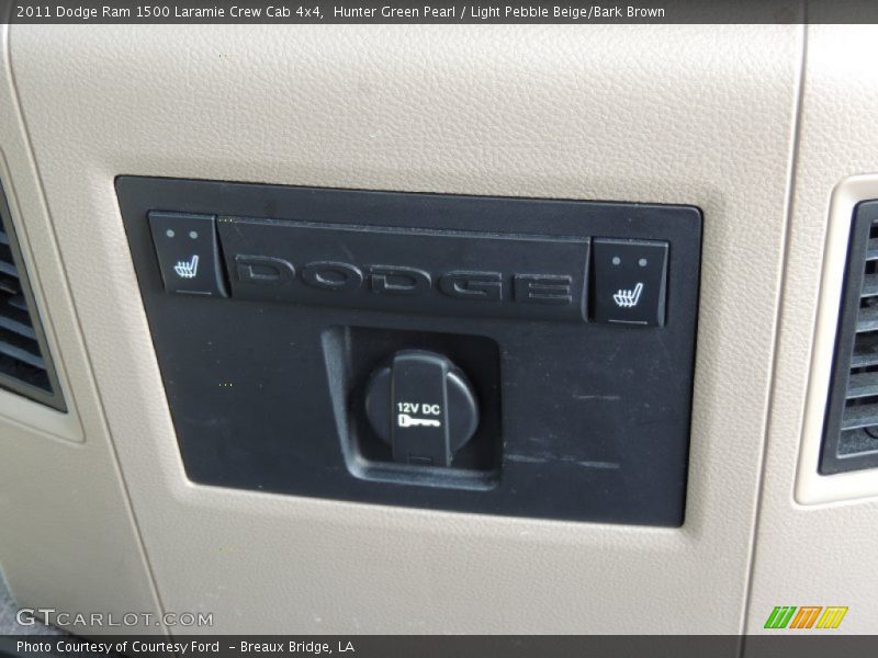 Hunter Green Pearl / Light Pebble Beige/Bark Brown 2011 Dodge Ram 1500 Laramie Crew Cab 4x4