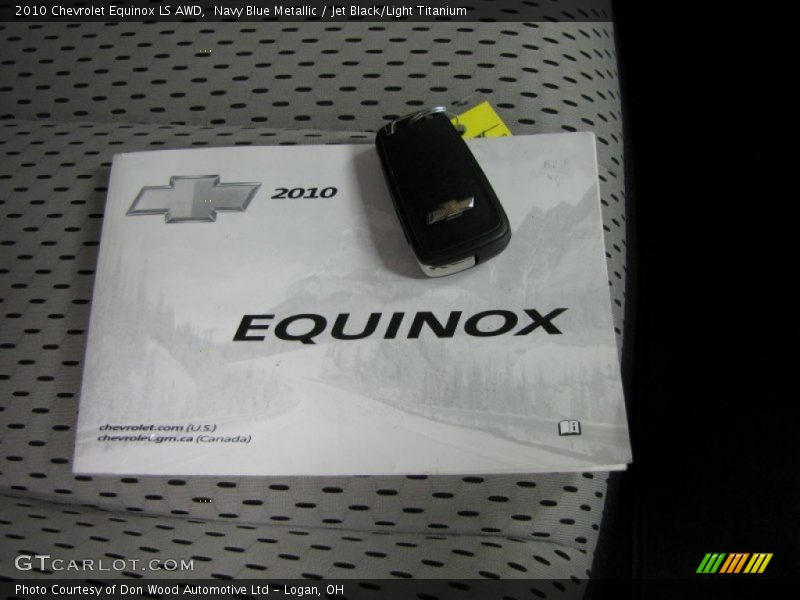 Navy Blue Metallic / Jet Black/Light Titanium 2010 Chevrolet Equinox LS AWD