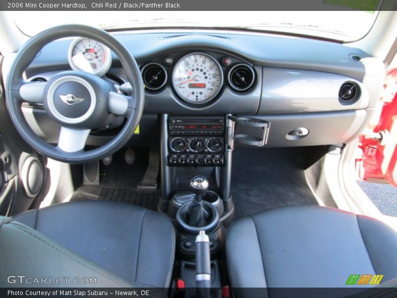 Chili Red / Black/Panther Black 2006 Mini Cooper Hardtop