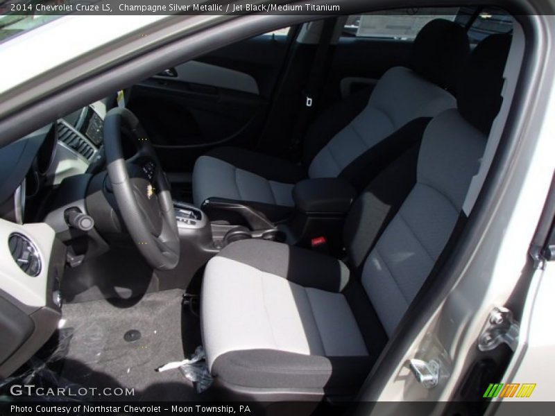 Champagne Silver Metallic / Jet Black/Medium Titanium 2014 Chevrolet Cruze LS