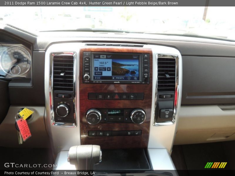 Hunter Green Pearl / Light Pebble Beige/Bark Brown 2011 Dodge Ram 1500 Laramie Crew Cab 4x4