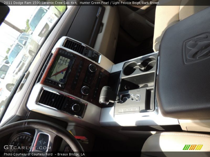 Hunter Green Pearl / Light Pebble Beige/Bark Brown 2011 Dodge Ram 1500 Laramie Crew Cab 4x4