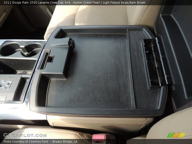 Hunter Green Pearl / Light Pebble Beige/Bark Brown 2011 Dodge Ram 1500 Laramie Crew Cab 4x4
