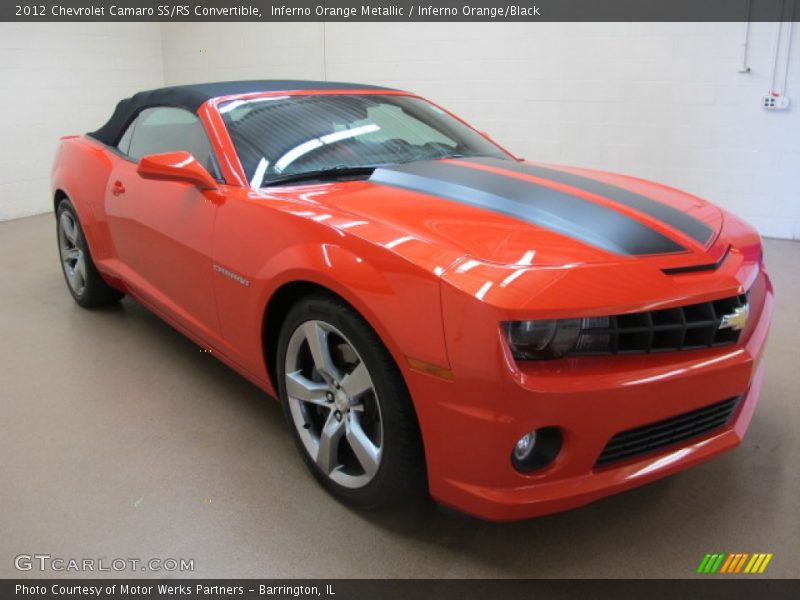 Inferno Orange Metallic / Inferno Orange/Black 2012 Chevrolet Camaro SS/RS Convertible