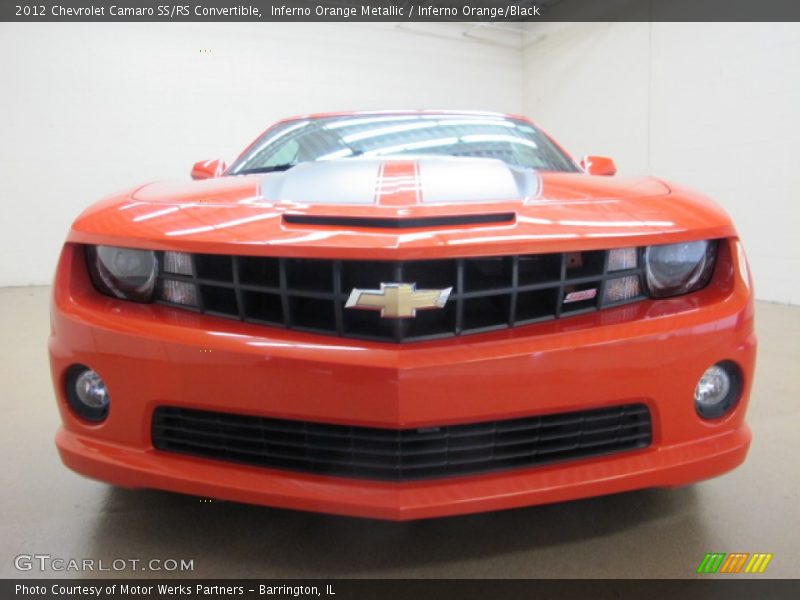 Inferno Orange Metallic / Inferno Orange/Black 2012 Chevrolet Camaro SS/RS Convertible