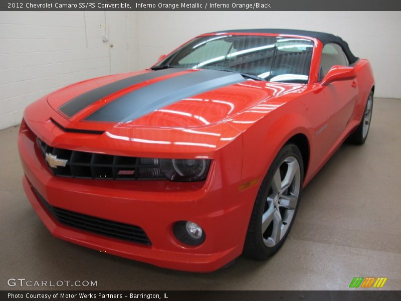 Inferno Orange Metallic / Inferno Orange/Black 2012 Chevrolet Camaro SS/RS Convertible