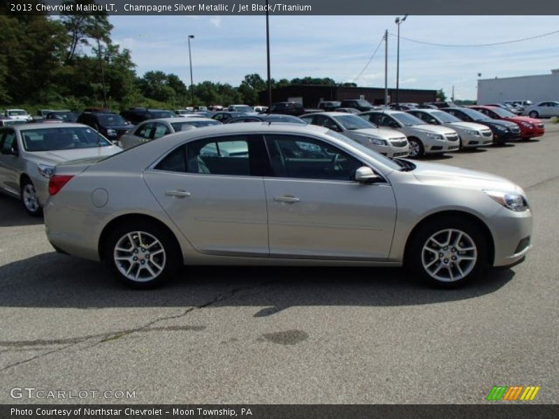 Champagne Silver Metallic / Jet Black/Titanium 2013 Chevrolet Malibu LT