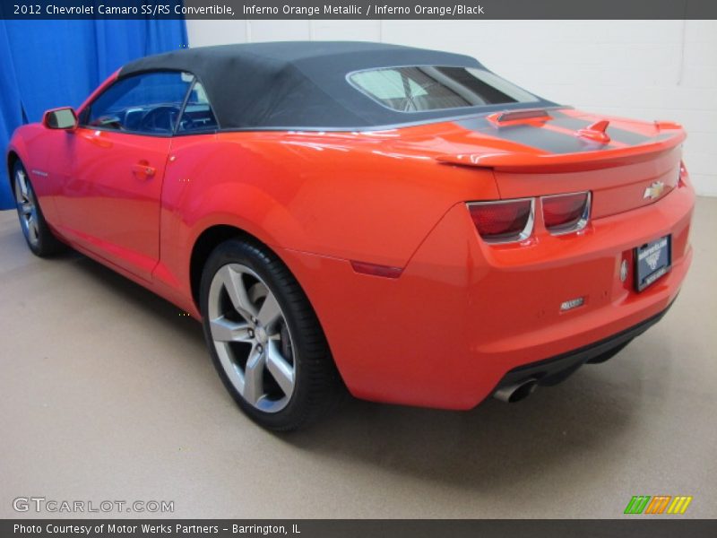 Inferno Orange Metallic / Inferno Orange/Black 2012 Chevrolet Camaro SS/RS Convertible