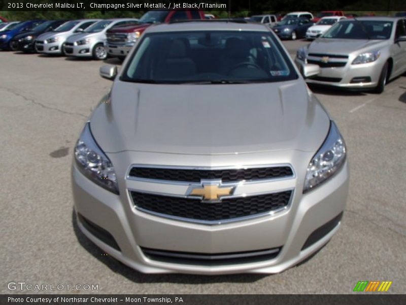 Champagne Silver Metallic / Jet Black/Titanium 2013 Chevrolet Malibu LT