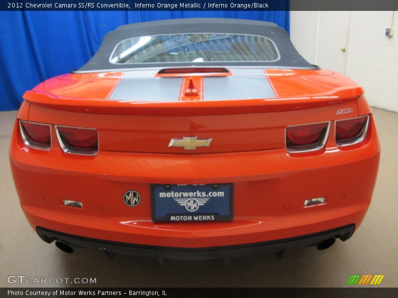 Inferno Orange Metallic / Inferno Orange/Black 2012 Chevrolet Camaro SS/RS Convertible