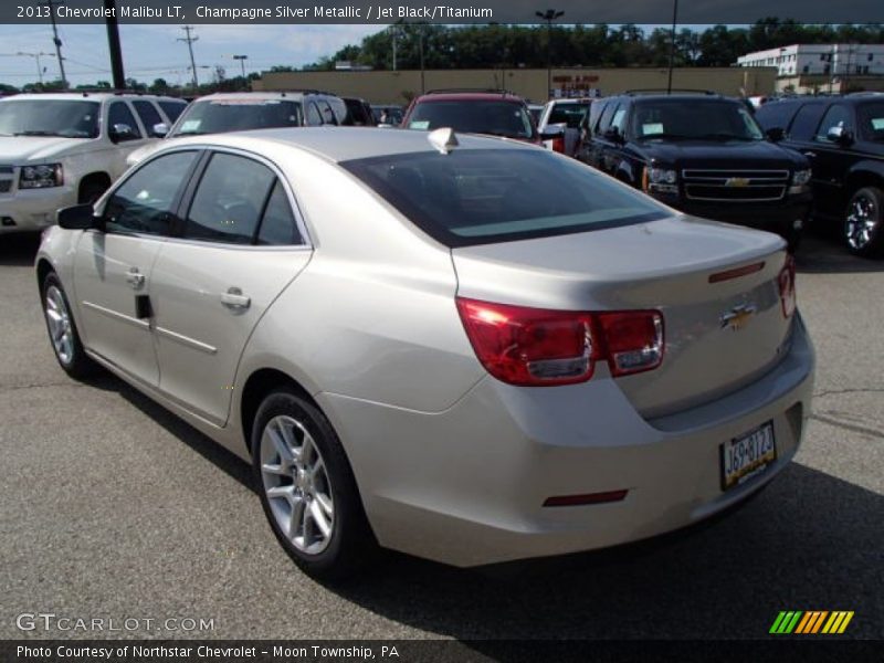 Champagne Silver Metallic / Jet Black/Titanium 2013 Chevrolet Malibu LT