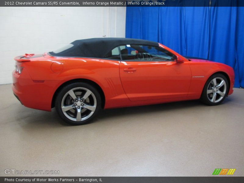 Inferno Orange Metallic / Inferno Orange/Black 2012 Chevrolet Camaro SS/RS Convertible