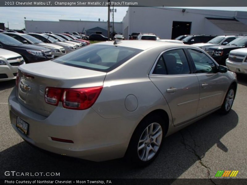 Champagne Silver Metallic / Jet Black/Titanium 2013 Chevrolet Malibu LT