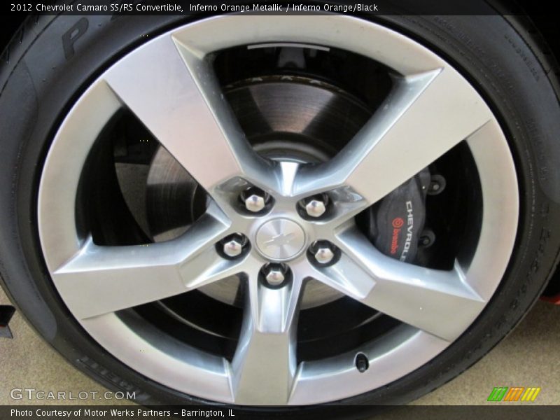 Inferno Orange Metallic / Inferno Orange/Black 2012 Chevrolet Camaro SS/RS Convertible