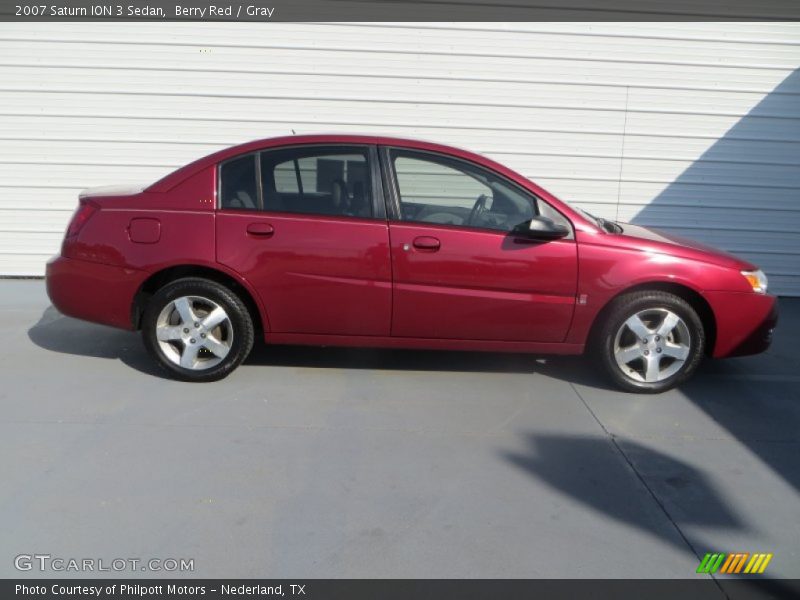  2007 ION 3 Sedan Berry Red