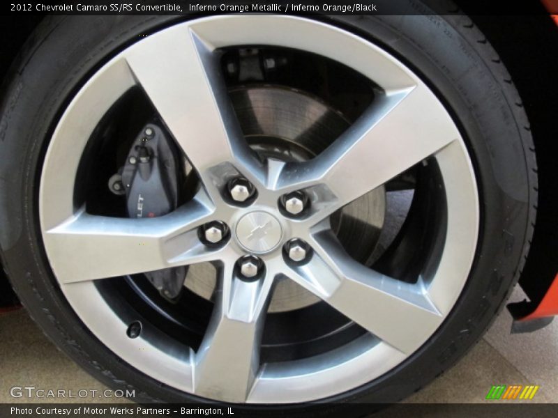 Inferno Orange Metallic / Inferno Orange/Black 2012 Chevrolet Camaro SS/RS Convertible