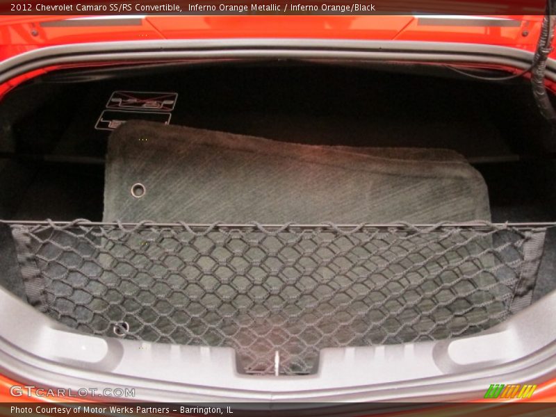 Inferno Orange Metallic / Inferno Orange/Black 2012 Chevrolet Camaro SS/RS Convertible