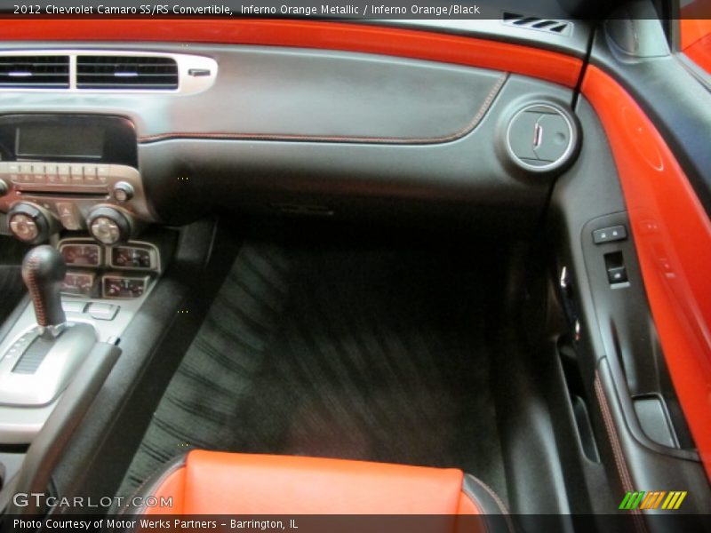 Inferno Orange Metallic / Inferno Orange/Black 2012 Chevrolet Camaro SS/RS Convertible